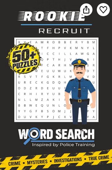 CrimeTrakr Rookie Recruit Word Search Book